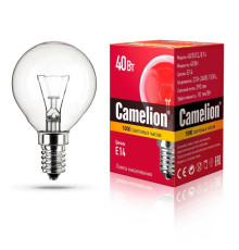 Лампа накаливания Camelion E14 40W 40/D/CL/E14 8969