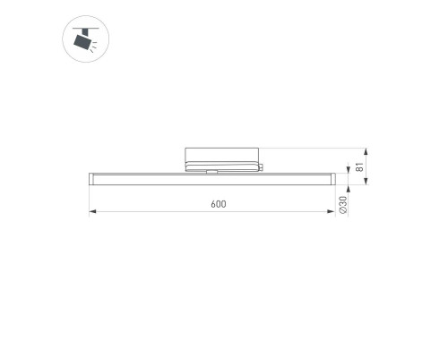 Трековый светодиодный светильник Arlight LGD-Tube-Turn-4TR-L600-20W Warm3000 036298(1) Трековый светодиодный светильник Arlight LGD-Tube-Turn-4TR-L600-20W Warm3000 036298(1)
