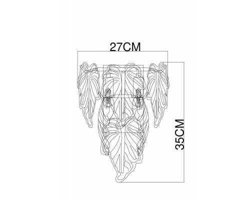 Настенный светильник Arte Lamp Lilly A4070AP-2GO