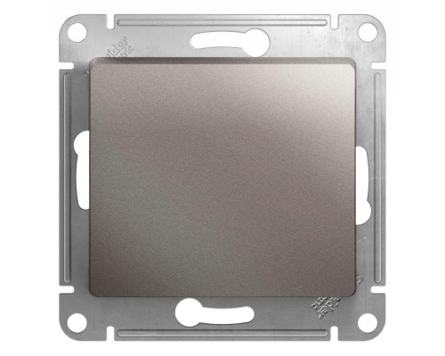 Выключатель одноклавишный Systeme Electric Glossa 10A 250V платина GSL001211