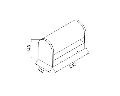 Настенный уличный светильник Mantra GANT 9280