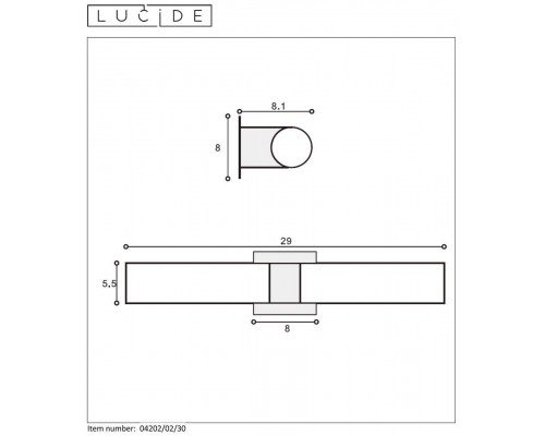 Подсветка для зеркал Lucide Jesse 04202/02/30