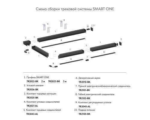 Коннектор L-образный Denkirs Smart One TR2026-BK Коннектор L-образный Denkirs Smart One TR2026-BK
