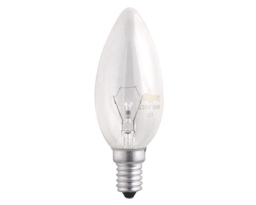 Лампа накаливания Jazzway E14 40W 2700K прозрачная 3320539