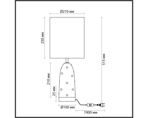 Настольная лампа Odeon Light Exclusive Modern Pollen 5423/1T Настольная лампа Odeon Light Exclusive Modern Pollen 5423/1T