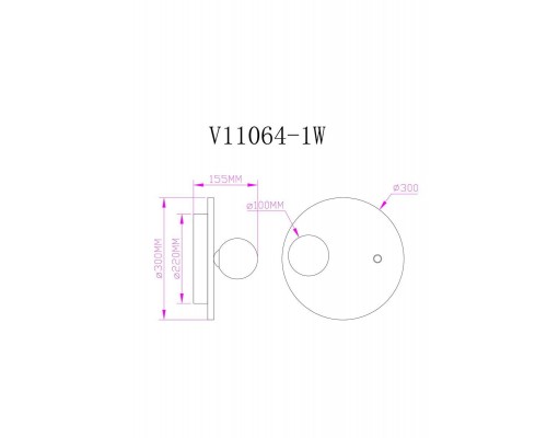 Бра Moderli Cavity V11064-1W