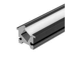 Профиль встраиваемый Arlight SL-Bevel-H12-F13-2000 Anod Black 043749