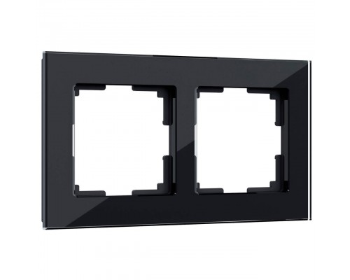 Рамка на 2 поста Werkel Favorit черный W0021108 4690389159589 Рамка на 2 поста Werkel Favorit черный W0021108 4690389159589