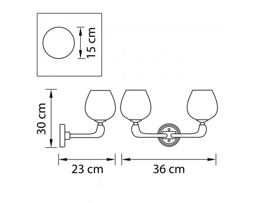 Бра Osgona Delta 706622