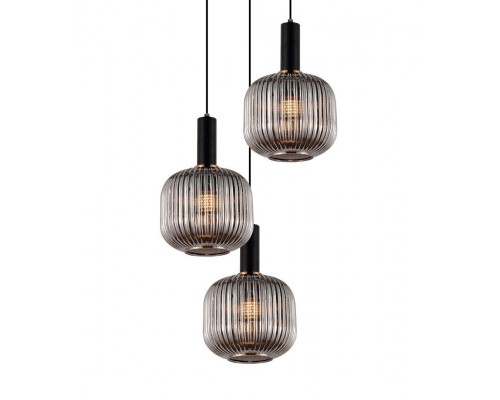 Подвесная люстра Lumina Deco Gato LDP 1217-3 GY+BK