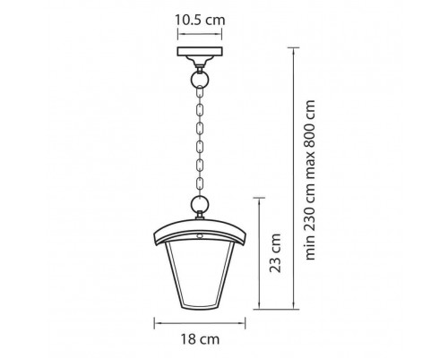 Уличный светодиодный светильник Lightstar Lampione 375070