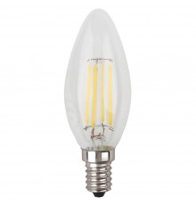 Лампа светодиодная филаментная ЭРА E14 7W 2700K прозрачная F-LED B35-7W-827-E14 Б0027942