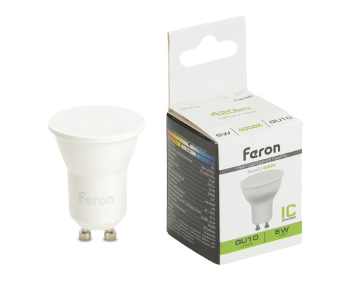 Лампа светодиодная Feron LB-272 MR11 GU10 5W 175-265V 4000K 51222