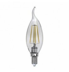 Лампа светодиодная филаментная Uniel E14 6W 3000K прозрачная LED-CW35-6W/WW/E14/CL PLS02W UL-00000200