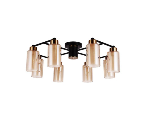 Потолочная люстра Arte Lamp Leo A7027PL-8BK Потолочная люстра Arte Lamp Leo A7027PL-8BK