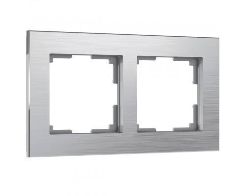 Рамка на 2 поста Werkel Aluminium алюминий W0021706 4690389158032 Рамка на 2 поста Werkel Aluminium алюминий W0021706 4690389158032