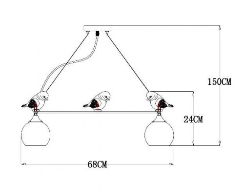 Подвесная люстра Arte Lamp Gemelli A2150SP-5WG Подвесная люстра Arte Lamp Gemelli A2150SP-5WG