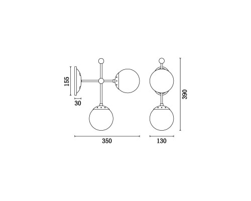 Бра Vele Luce Modena VL5013W02