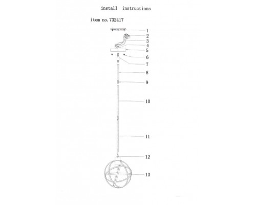 Подвесной светильник Lightstar Gabbia 732417