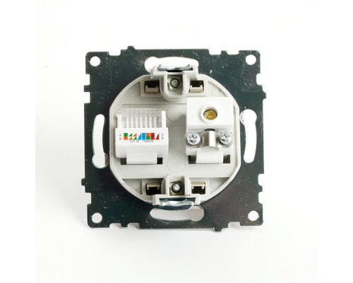 Розетка телевизионная TV + компьютерная RJ-45 Stekker Катрин золото GLS00-7106-08 49230