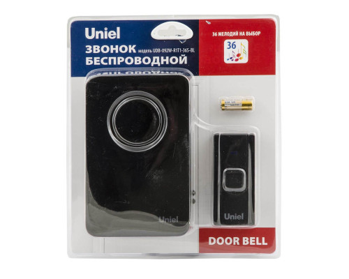 Звонок электронный Uniel UDB-092W-R1T1-36S-BL UL-00006437 Звонок электронный Uniel UDB-092W-R1T1-36S-BL UL-00006437