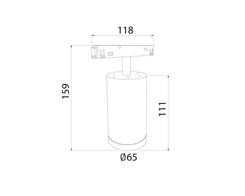 Трековый светодиодный светильник Elektrostandard Slim Magnetic 85506/01 a061299 Трековый светодиодный светильник Elektrostandard Slim Magnetic 85506/01 a061299
