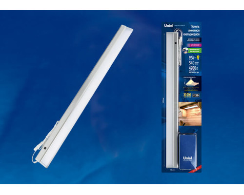 Мебельный светодиодный светильник Uniel ULI-F41-9,5W4200K/Dim Sensor IP20 Silver UL-00002884