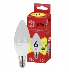 Лампа светодиодная ЭРА E14 6W 2700K матовая LED B35-6W-827-E14 R Б0052383