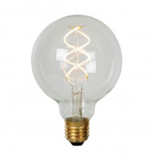 Лампа светодиодная диммируемая Lucide E27 4,9W 2700K прозрачная 49032/05/60