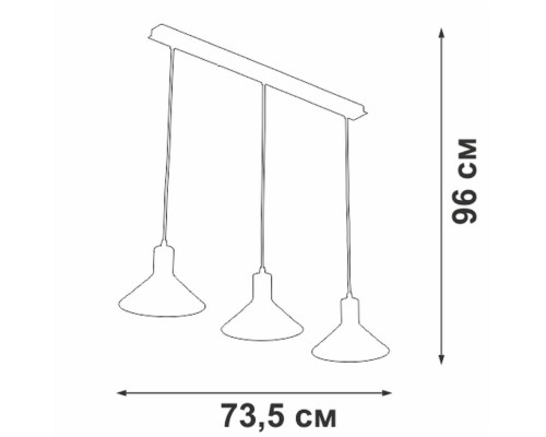 Подвесная люстра Vitaluce V3788-1/3S