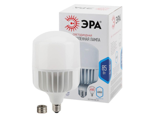 Лампа светодиодная ЭРА E27 85W 4000K матовая LED POWER T140-85W-4000-E27/E40 Б0032087 Лампа светодиодная ЭРА E27 85W 4000K матовая LED POWER T140-85W-4000-E27/E40 Б0032087