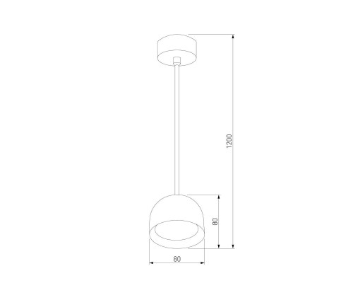 Подвесной светодиодный светильник Elektrostandard Uno 50261 LED a065705 Подвесной светодиодный светильник Elektrostandard Uno 50261 LED a065705