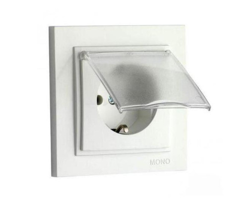 Розетка 2К+З Mono Electric Despina 16A 250V с крышкой винтовое подключение слоновая кость 102-010021-118 Розетка 2К+З Mono Electric Despina 16A 250V с крышкой винтовое подключение слоновая кость 102-010021-118