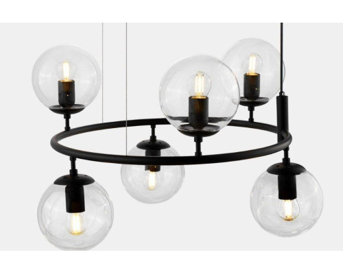 Подвесная люстра Lumina Deco Ceredo LDP 6034-6 RND BK