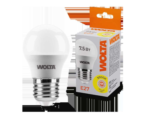 Светодиодная лампа WOLTA 25Y45GL7.5E27