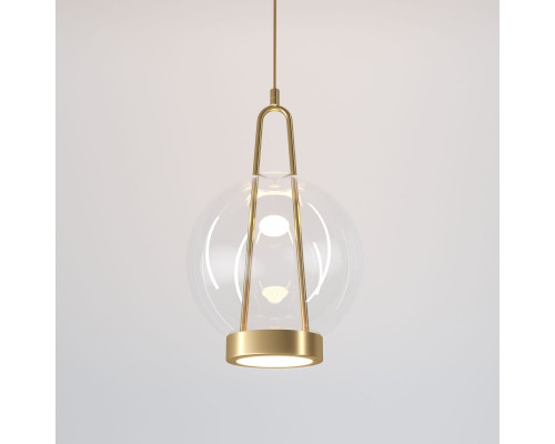 Подвесной светодиодный светильник Eurosvet Frasco 50267/1 LED латунь