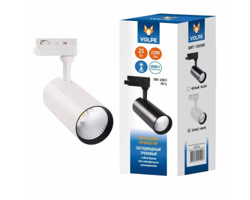 Трековый светодиодный светильник Volpe ULB-Q276 25W/4000К White UL-00005937 Трековый светодиодный светильник Volpe ULB-Q276 25W/4000К White UL-00005937