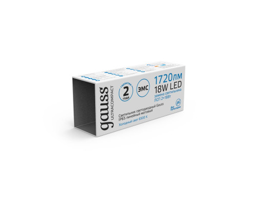 Накладной светодиодный светильник Gauss 143424318 Накладной светодиодный светильник Gauss 143424318
