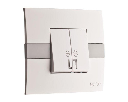 Выключатель Mono Electric Eсо двухклавишный проходной белый 101-010101-111 Выключатель Mono Electric Eсо двухклавишный проходной белый 101-010101-111