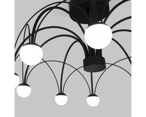 Потолочная светодиодная люстра Eurosvet Ragno 90035/10 LED черный Потолочная светодиодная люстра Eurosvet Ragno 90035/10 LED черный