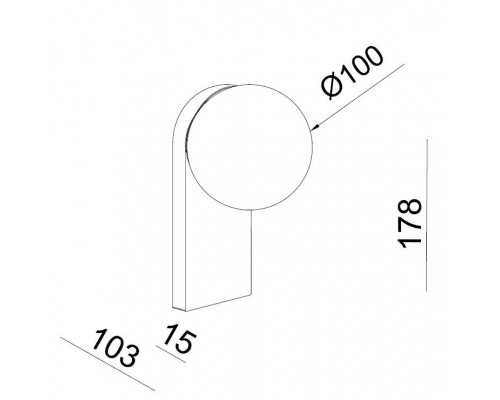 Бра Italline DE-317 gothic