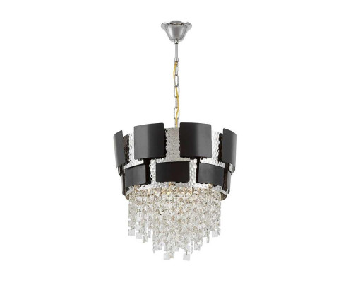 Подвесной светильник Lumina Deco Kruvia LDP 7045-400 BK+CHR Подвесной светильник Lumina Deco Kruvia LDP 7045-400 BK+CHR