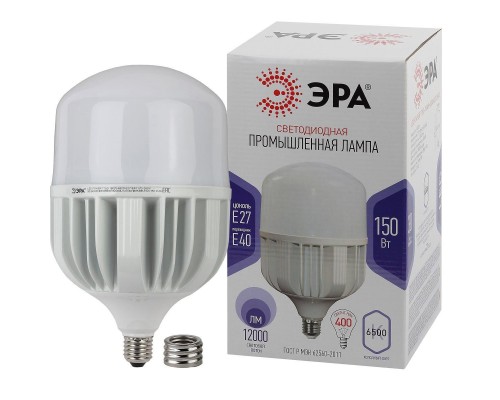 Лампа светодиодная сверхмощная ЭРА E27/E40 150W 6500K матовая LED POWER T160-150W-6500-E27/E40 Б0049106