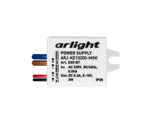Драйвер Arlight ARJ-KE10300-Mini 5-10V 3W IP20 0,3A 030187 Драйвер Arlight ARJ-KE10300-Mini 5-10V 3W IP20 0,3A 030187