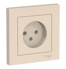 Розетка 2К Systeme Electric AtlasDesign 16A 250V бежевая ATN000240