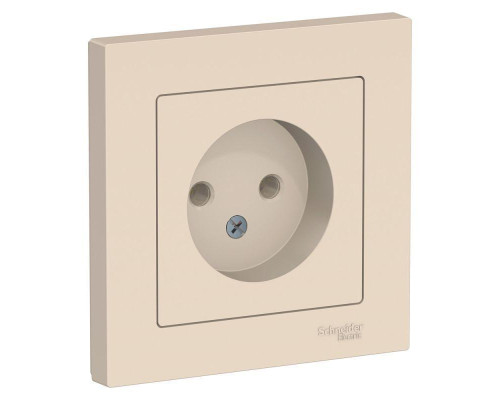 Розетка 2К Systeme Electric AtlasDesign 16A 250V бежевая ATN000240