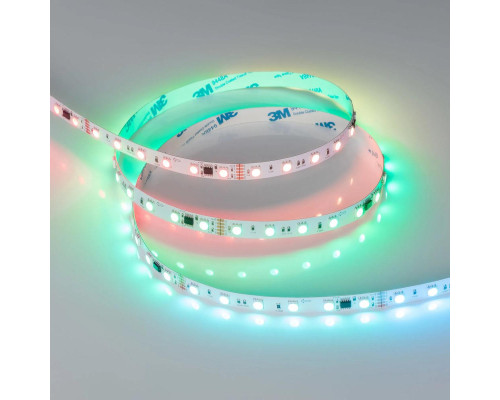 Светодиодная лента Arlight 14W/m 60LED/m 5060SMD разноцветный 5М DMX-B60-10mm 24V 039183 Светодиодная лента Arlight 14W/m 60LED/m 5060SMD разноцветный 5М DMX-B60-10mm 24V 039183