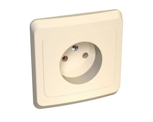 Розетка 2К Systeme Electric Этюд 16A 250V кремовая PC16-001K