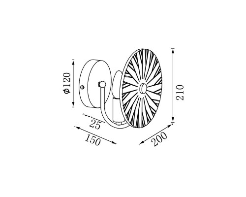 Бра Vele Luce Sirena VL3203W01