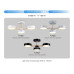Потолочная светодиодная люстра Ambrella light Comfort LineTech FL4821